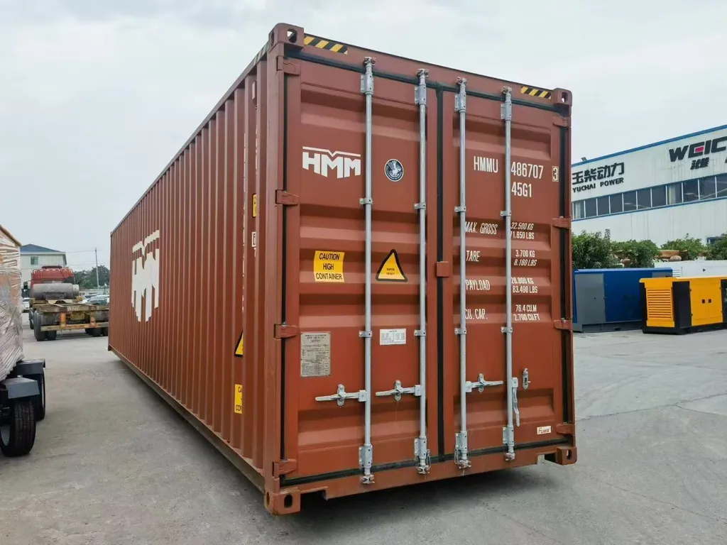 Generator set ready for container loading